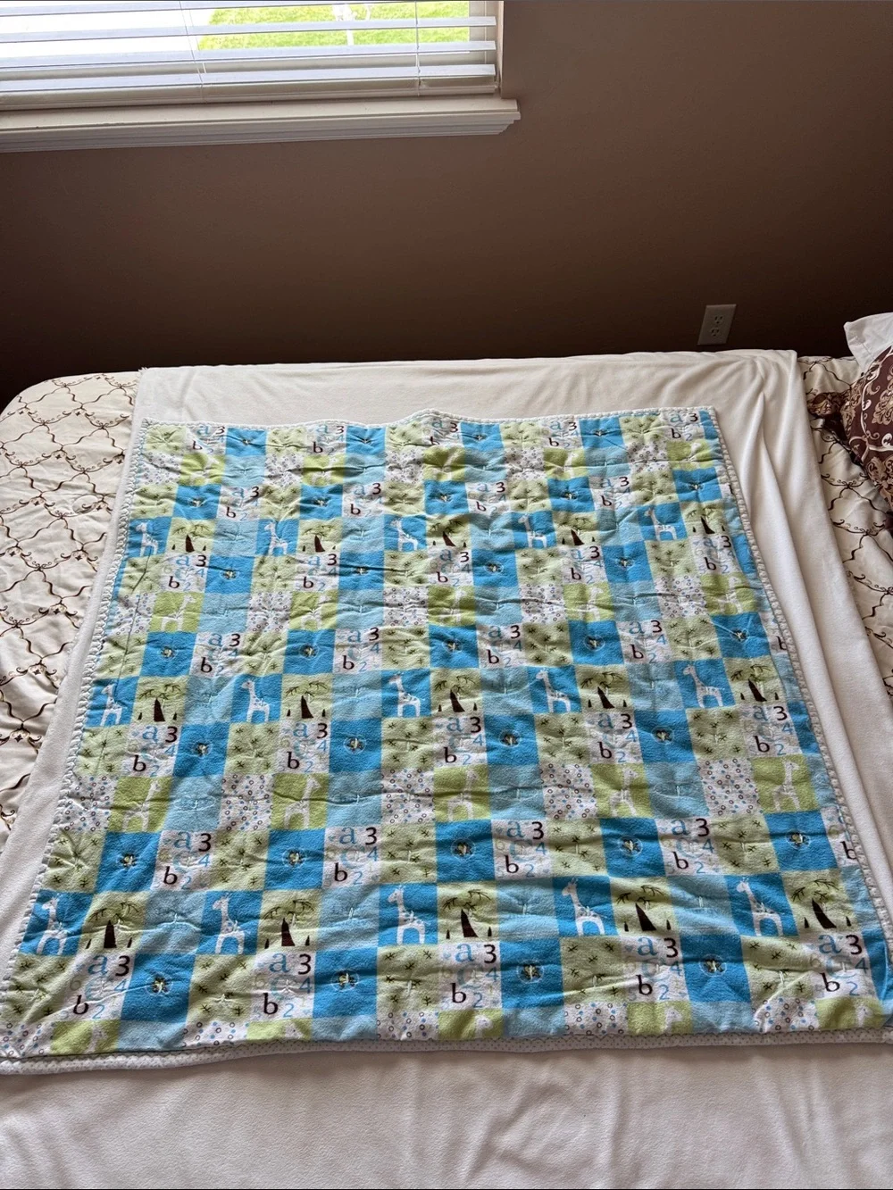 Flannel baby quilt
